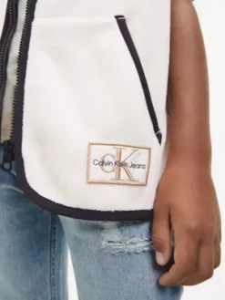 Calvin Klein Veste Sans Manches Zippée En Polaire Color-block 10 Calvin Klein Veste Sans Manches Zippée En Polaire Color-block -Pas Cher Calvin Klein Magasin IB0IB01515 ACJ alternate3