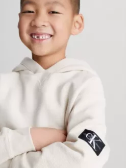 Calvin Klein Sweat à Capuche Texturé -Pas Cher Calvin Klein Magasin IB0IB01527 ACJ alternate2