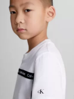 Calvin Klein T-shirt En Coton Bio Avec Logo -Pas Cher Calvin Klein Magasin IB0IB01574 YAF alternate2