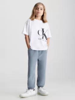 Calvin Klein Pantalon De Jogging En Tissu éponge Mélangé élastique -Pas Cher Calvin Klein Magasin IB0IB01592 PN6 alternate3