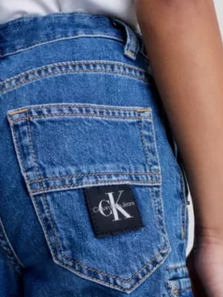 Calvin Klein Short Cargo En Denim 9 Calvin Klein Short Cargo En Denim -Pas Cher Calvin Klein Magasin IB0IB01606 1BJ alternate2