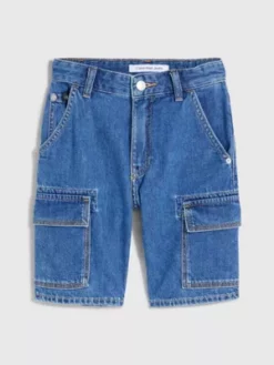 Calvin Klein Short Cargo En Denim 11 Calvin Klein Short Cargo En Denim -Pas Cher Calvin Klein Magasin IB0IB01606 1BJ alternate4
