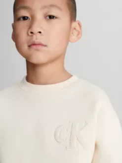 Calvin Klein Sweat-shirt En Piqué -Pas Cher Calvin Klein Magasin IB0IB01630 PGB alternate2