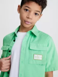 Calvin Klein Surchemise Relaxed En Popeline 9 Calvin Klein Surchemise Relaxed En Popeline -Pas Cher Calvin Klein Magasin IB0IB01632 L1C alternate2