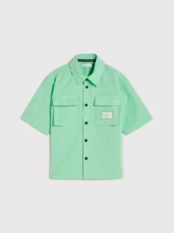 Calvin Klein Surchemise Relaxed En Popeline 11 Calvin Klein Surchemise Relaxed En Popeline -Pas Cher Calvin Klein Magasin IB0IB01632 L1C alternate4