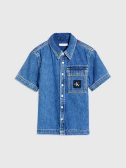 Calvin Klein Surchemise En Denim 11 Calvin Klein Surchemise En Denim -Pas Cher Calvin Klein Magasin IB0IB01635 1BJ alternate4