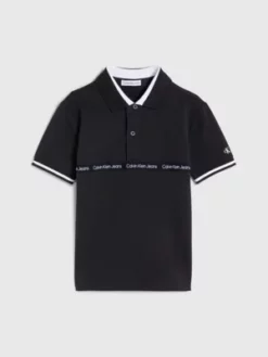 Calvin Klein Polo Avec Logo -Pas Cher Calvin Klein Magasin IB0IB01638 BEH alternate4