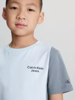 Calvin Klein T-shirt Color-block Avec Logo -Pas Cher Calvin Klein Magasin IB0IB01646 CYR alternate2