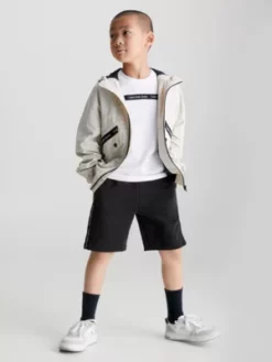 Calvin Klein Veste En Nylon Recyclé Avec Logo -Pas Cher Calvin Klein Magasin IB0IB01662 ACI alternate3