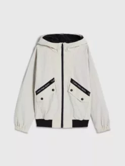 Calvin Klein Veste En Nylon Recyclé Avec Logo -Pas Cher Calvin Klein Magasin IB0IB01662 ACI alternate4