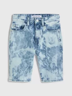Calvin Klein Short Relaxed En Denim Tie Dye -Pas Cher Calvin Klein Magasin IB0IB01666 1A4 alternate4