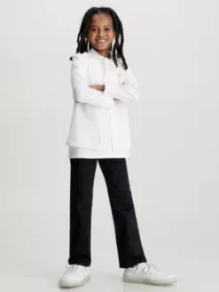 Calvin Klein Pantalon Chino En Sergé élastique -Pas Cher Calvin Klein Magasin IB0IB01678 BEH alternate3