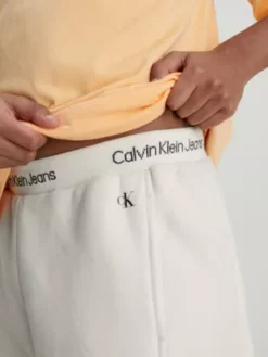 Calvin Klein Pantalon De Jogging En Polaire Avec Logo -Pas Cher Calvin Klein Magasin IB0IB01681 PGB alternate2