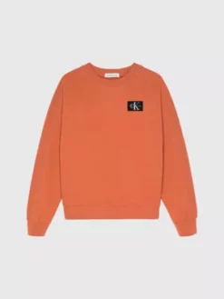 Calvin Klein Sweat Relaxed En Mailel Gaufrée -Pas Cher Calvin Klein Magasin IB0IB01686 GAN alternate4