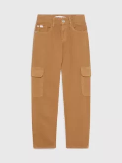 Calvin Klein Jean En Toile Straight Mid Rise -Pas Cher Calvin Klein Magasin IB0IB01708 1CD alternate4