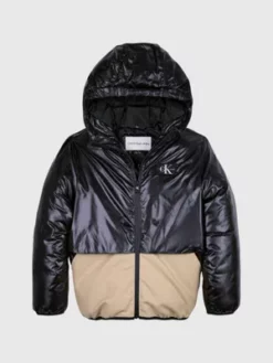 Calvin Klein Doudoune Color-block Relaxed -Pas Cher Calvin Klein Magasin IB0IB01718 BEH alternate4