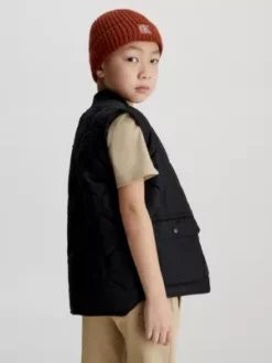 Calvin Klein Veste Sans Manches Relaxed Matelassée -Pas Cher Calvin Klein Magasin IB0IB01720 BEH alternate1