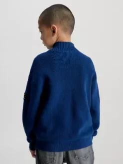 Calvin Klein Pull Relaxed Avec Demi-fermeture éclair 8 Calvin Klein Pull Relaxed Avec Demi-fermeture éclair -Pas Cher Calvin Klein Magasin IB0IB01744 C5F alternate1