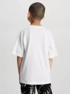 Calvin Klein T-shirt Relaxed Avec Motif Déformé -Pas Cher Calvin Klein Magasin IB0IB01767 YAF alternate1