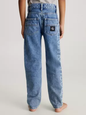 Calvin Klein Jean Droit Taille Haute Avec Logo 4 Calvin Klein Jean Droit Taille Haute Avec Logo – Image 2
