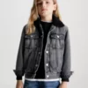 Calvin Klein Veste En Jean à Col En Sherpa -Pas Cher Calvin Klein Magasin IB0IB01807 1BY main