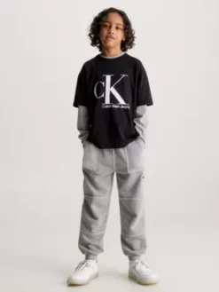 Calvin Klein Pantalon De Jogging Relaxed à Teinture Minérale -Pas Cher Calvin Klein Magasin IB0IB01810 BEH alternate3