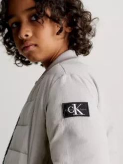 Calvin Klein Veste En Nylon Transitionnel Froissé -Pas Cher Calvin Klein Magasin IB0IB01824 PEE alternate2