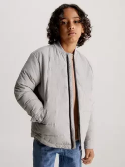 Calvin Klein Veste En Nylon Transitionnel Froissé