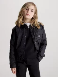 Calvin Klein Surchemise Relaxed En Jacquard Matelassé Avec Logo