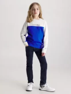 Calvin Klein Sweat-shirt Color-block Avec Logo 10 Calvin Klein Sweat-shirt Color-block Avec Logo -Pas Cher Calvin Klein Magasin IB0IB01866 C6X alternate3