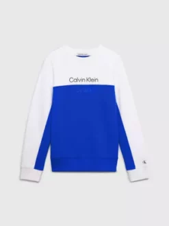 Calvin Klein Sweat-shirt Color-block Avec Logo 11 Calvin Klein Sweat-shirt Color-block Avec Logo -Pas Cher Calvin Klein Magasin IB0IB01866 C6X alternate4