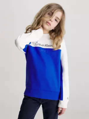 Calvin Klein Sweat-shirt Color-block Avec Logo 3 Calvin Klein Sweat-shirt Color-block Avec Logo