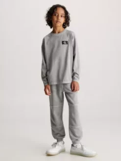 Calvin Klein T-shirt à Manches Longues Et Teinture Minérale -Pas Cher Calvin Klein Magasin IB0IB01886 BEH alternate3