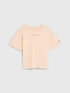 Calvin Klein T-shirt Boxy En Coton Bio -Pas Cher Calvin Klein Magasin IG0IG01536 SOJ alternate4