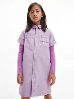 Calvin Klein Robe-chemise En Jean -Pas Cher Calvin Klein Magasin IG0IG01838 VDR alternate3