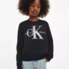 Calvin Klein Sweat-shirt Relaxed Avec Logo -Pas Cher Calvin Klein Magasin IG0IG01870 BEH main
