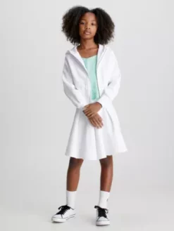 Calvin Klein Sweat-shirt à Capuche Zippé En Piqué 10 Calvin Klein Sweat-shirt à Capuche Zippé En Piqué -Pas Cher Calvin Klein Magasin IG0IG01927 YAF alternate3