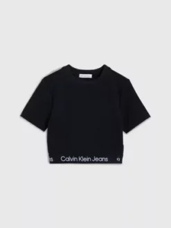 Calvin Klein Haut Avec Logo En Punto Milano 11 Calvin Klein Haut Avec Logo En Punto Milano -Pas Cher Calvin Klein Magasin IG0IG01948 BEH alternate4