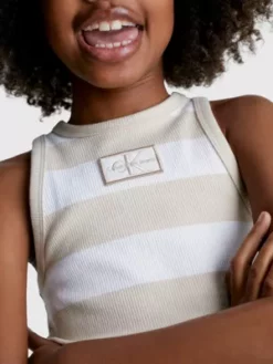 Calvin Klein Débardeur Dos Nageur Côtelé -Pas Cher Calvin Klein Magasin IG0IG01949 0FA alternate2