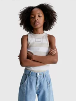 Calvin Klein Débardeur Dos Nageur Côtelé