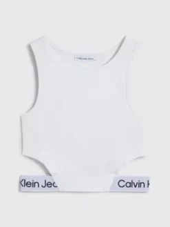 Calvin Klein Débardeur Ajouré Avec Logo -Pas Cher Calvin Klein Magasin IG0IG01950 YAF alternate4
