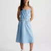 Calvin Klein Robe Longueur Midi En Denim De Lyocell 1 Calvin Klein Robe Longueur Midi En Denim De Lyocell -Pas Cher Calvin Klein Magasin IG0IG01956 1AA main