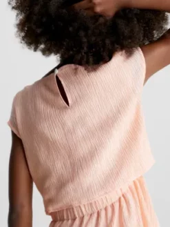 Calvin Klein Robe évasée En Lyocell Froissé 9 Calvin Klein Robe évasée En Lyocell Froissé -Pas Cher Calvin Klein Magasin IG0IG01967 SOJ alternate2