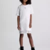 Calvin Klein Robe T-shirt Slim Superposée En Maille