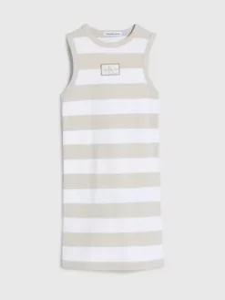 Calvin Klein Robe Sans Manches Côtelée -Pas Cher Calvin Klein Magasin IG0IG01972 0FA alternate4