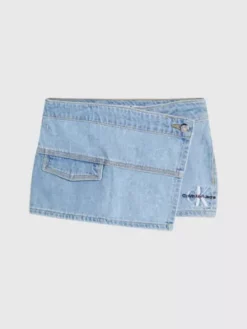 Calvin Klein Jupe-short En Denim -Pas Cher Calvin Klein Magasin IG0IG01976 1A4 alternate4