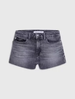 Calvin Klein Short En Jean Large Taille Haute -Pas Cher Calvin Klein Magasin IG0IG01977 1BY alternate4
