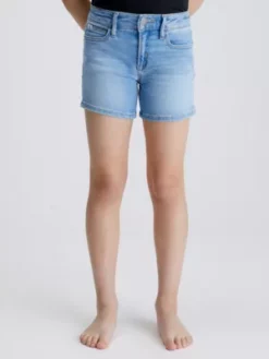 Calvin Klein Short Slim En Denim Taille Haute