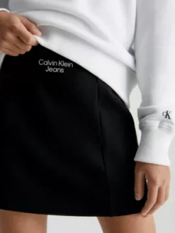 Calvin Klein Jupe Avec Logo En Punto Milano -Pas Cher Calvin Klein Magasin IG0IG01998 BEH alternate2