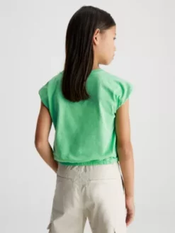 Calvin Klein T-shirt à Mancherons Avec Logo -Pas Cher Calvin Klein Magasin IG0IG02009 L1C alternate1